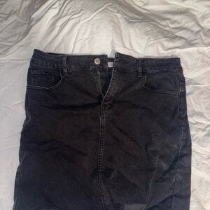 Women’s black mini skirt